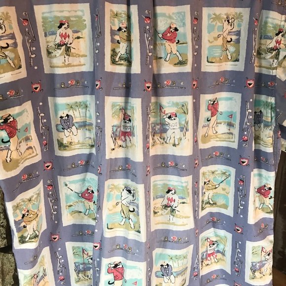 Big Dog Men's Button Down Shirt Golf Theme Size XL - Picture 8 of 8